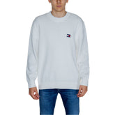 Tommy Hilfiger Jeans White Cotton Sweater -   -  Tommy Hilfiger Jeans.